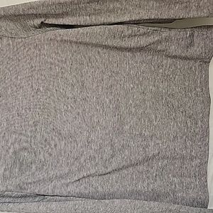 Russell long John long sleeve tee gray- size xs(4) poly/cotton/ span